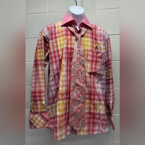 Avanti Uomo shirt tie pocket square cufflinks